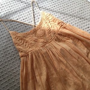 Free people flowy tie shirt